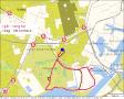 Kart over lang tur i dag og i g�r