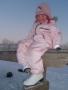 Ruth tar seg en pause p� benken