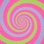 Gr�nn og bl� spiral er samme farge!