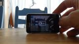 Mobiltelefonen viser hva kameraet tar bilde av.